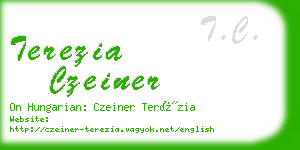 terezia czeiner business card